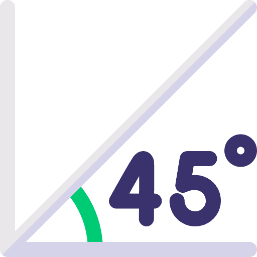 Angle maths shapes and symbols geometry icon