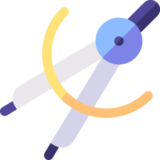 Drawing compass drawing precision drawing compass icon