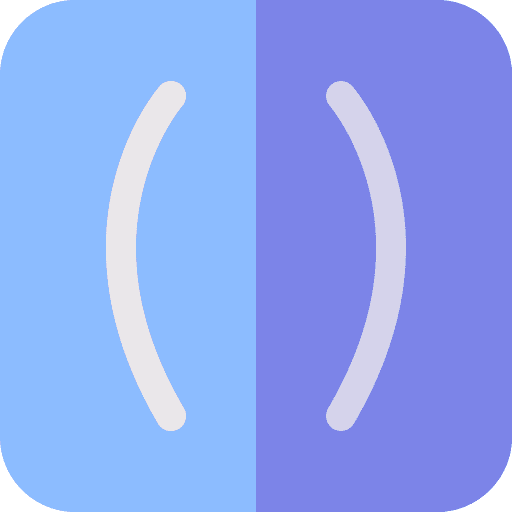 Parentheses symbols mathematical signs icon