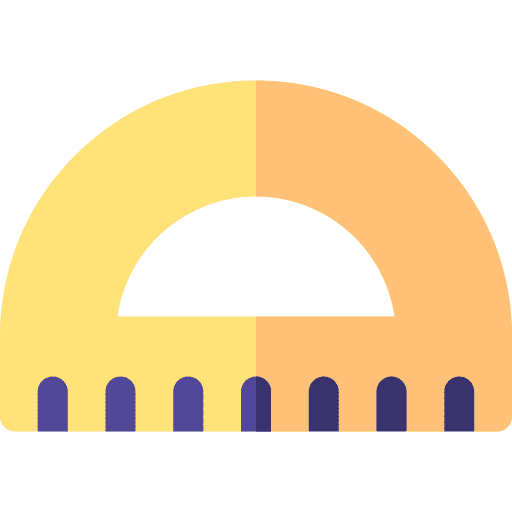 Semicircle maths measure semicircle icon