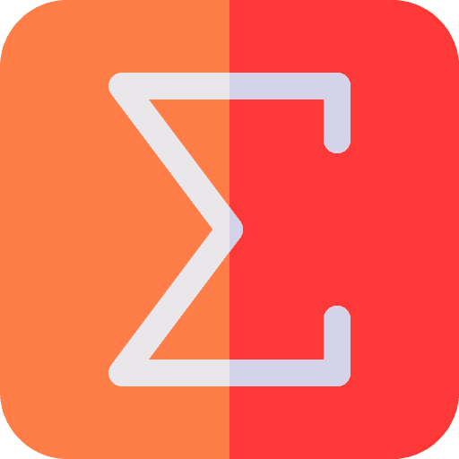 Sigma the sum of total sum icon