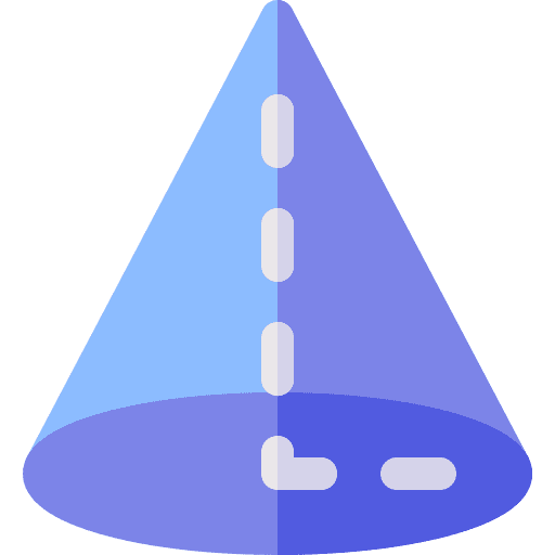 Cone geometric shape maths icon