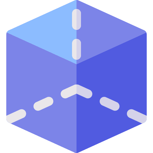Cube drawing maths cube icon
