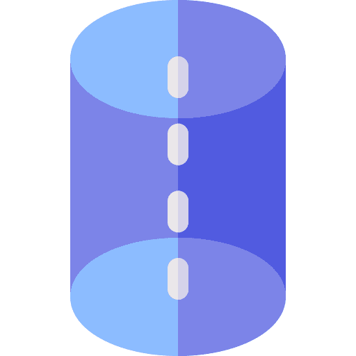 Cylinder geometric cylinder maths icon