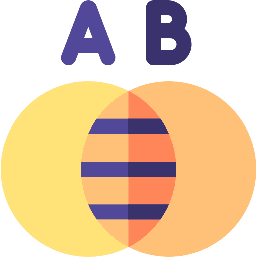 Venn diagram maths statistics infographic icon