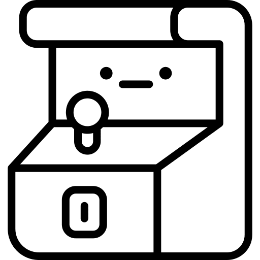 Arcade machine electronics hobbies and free time arcade game icon