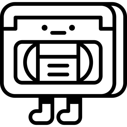 Videotape video player music and multimedia smileys icon