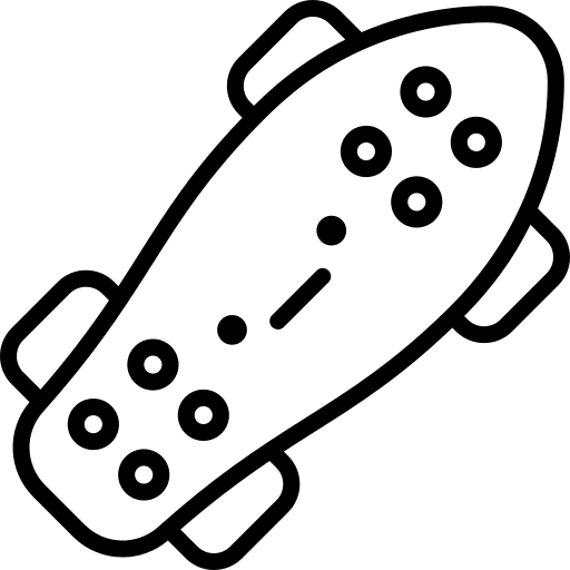 Skateboard skateboard wheels sports and competition icon