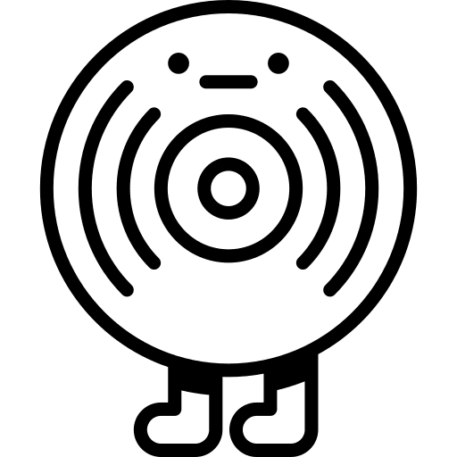 Lp disc lp disc smileys music and multimedia icon