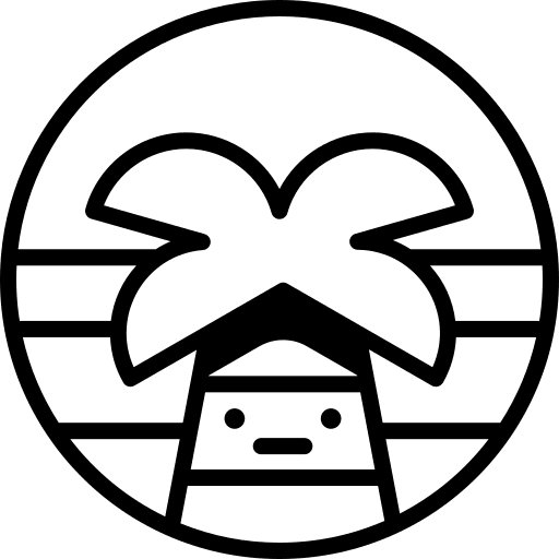 Palm tree nature palm tree smileys icon