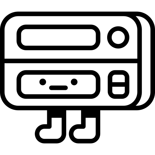 Vcr music and multimedia smileys electronics icon