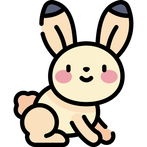 Hare pet rodents animal kingdom icon