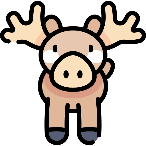 Moose zoo animal kingdom wildlife icon