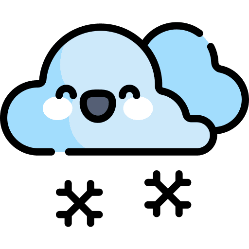 Snowing blizzard winter snowfall icon