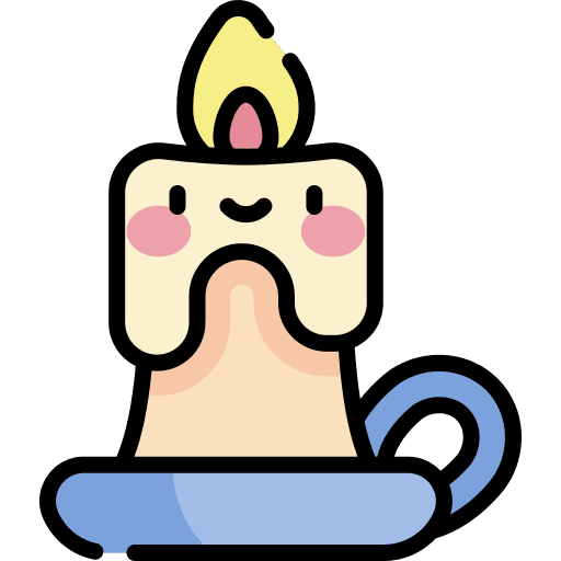 Candle decoration candle ornamental icon