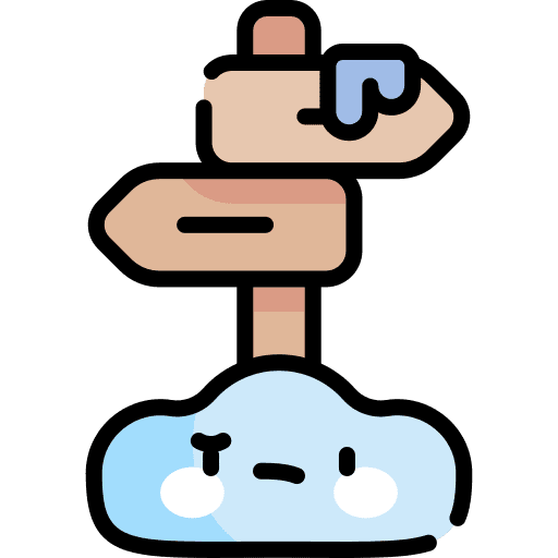 Directional sign directional orientation winter icon