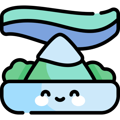 Northern lights sky polar lights nature icon