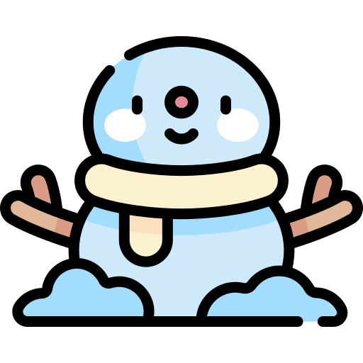 Snowman weather season decoration icon