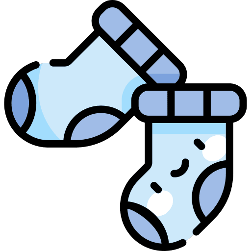 Winter socks feet fashion clothing icon