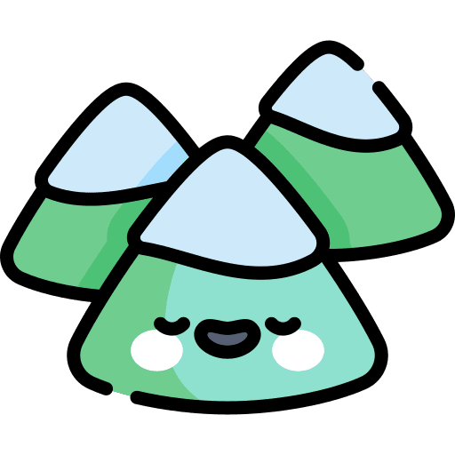 Mountains landscape mountains snow icon