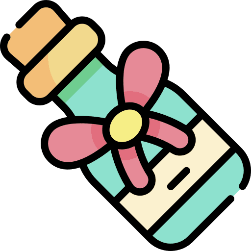 Wine bottle gift bow champagne icon