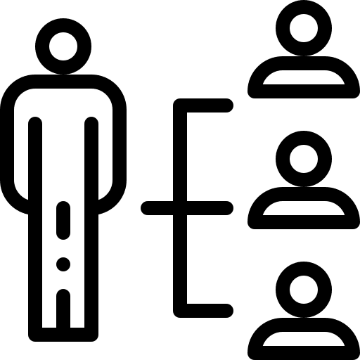 Facilitator network facilitator networking icon