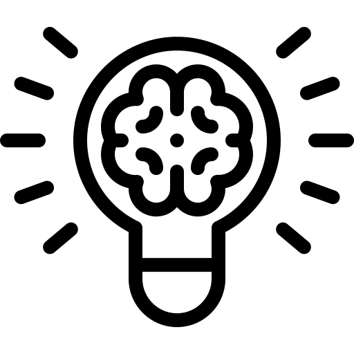 Idea innovation knowledge education icon