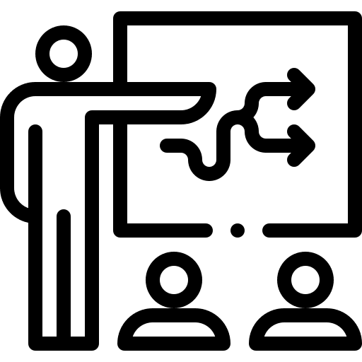 Meeting exposition presentation conference room icon