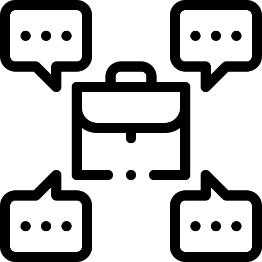 Work demand bubble speech question icon