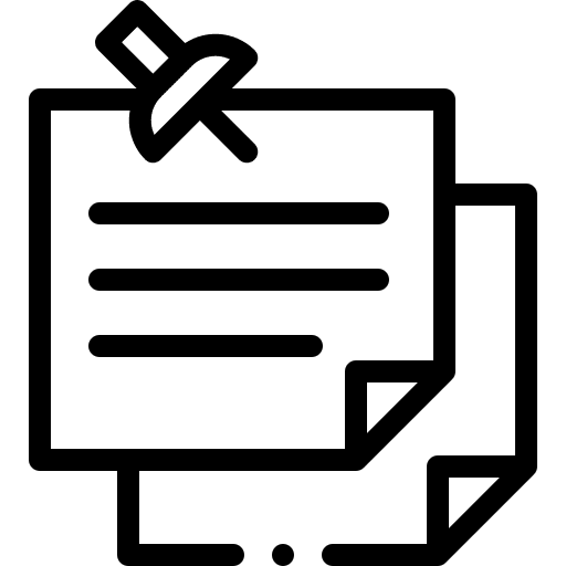 Paper note clip paper note office icon