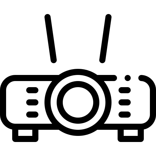 Projector video image electronics icon