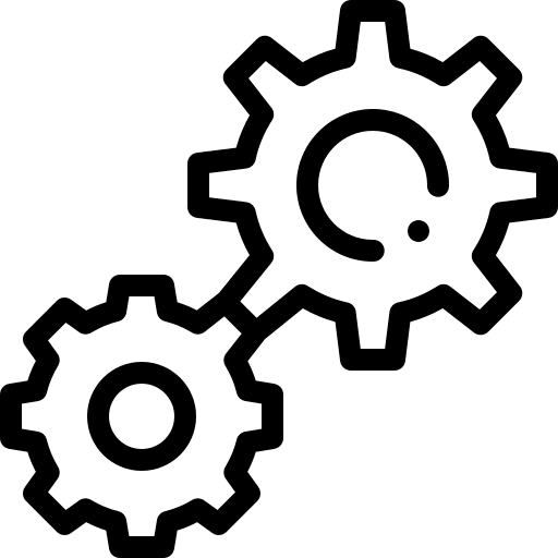 Settings cogwheel metal gear configuration icon