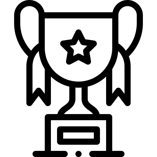 Trophy sport and competition reward sports and competition icon