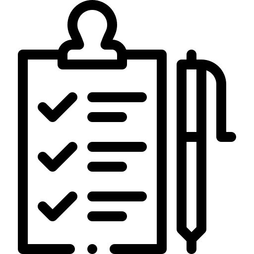 Clipboard appraisal pen files and folders icon