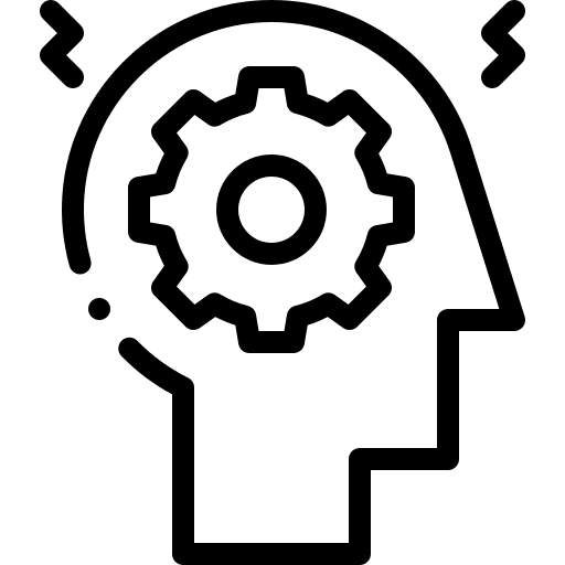 Settings process head mind icon