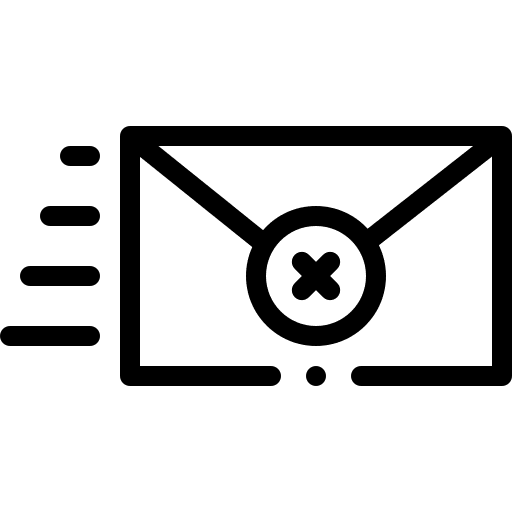 Spam warning security communications icon