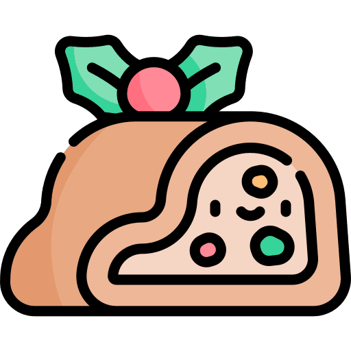 Stollen bread sweet food icon