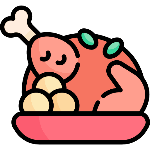 Turkey roast chicken chicken leg turkey icon