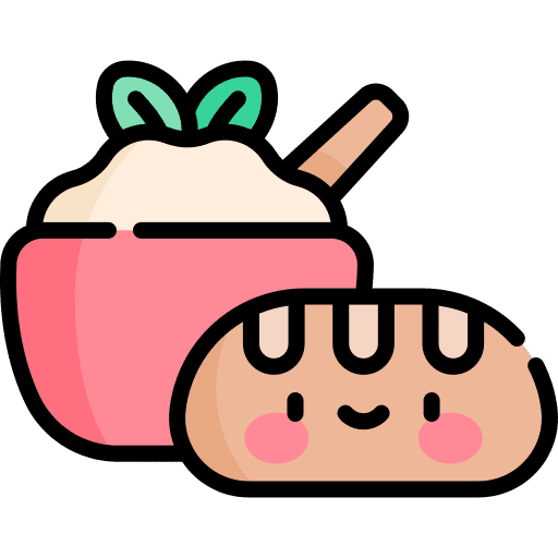 Bread gastronomy dish sauce icon