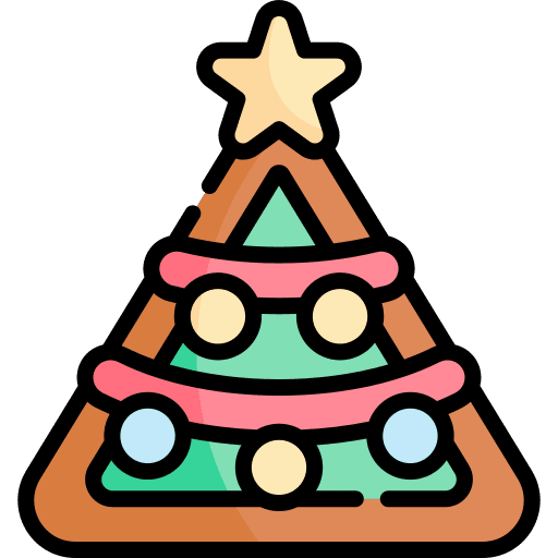 Brownie sweet food food and restaurant christmas icon