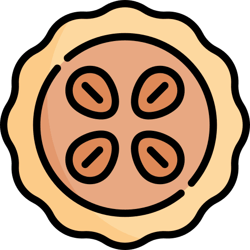 Pie pecan bakery sweet icon