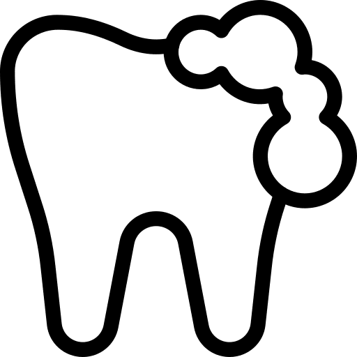 Foamy foamy medical mouth icon