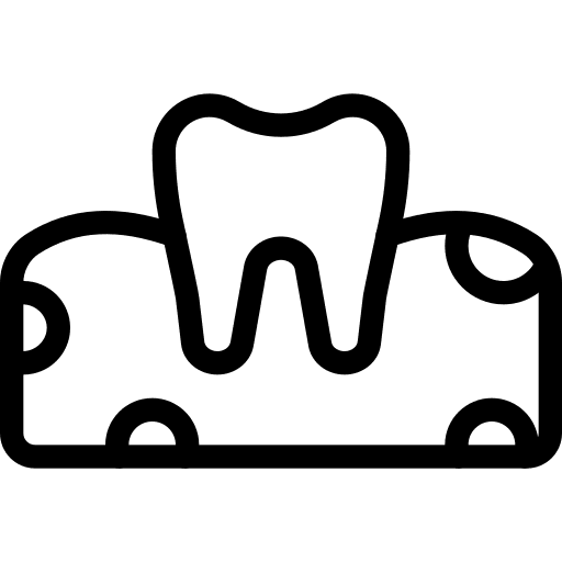 Infection tooth dental healthcare and medical icon