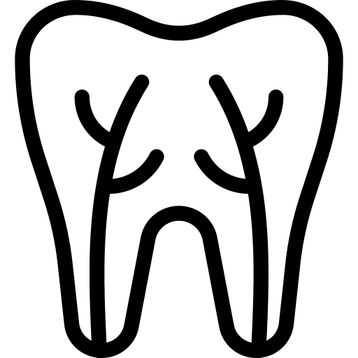 Root canal dentistry medical dental care icon