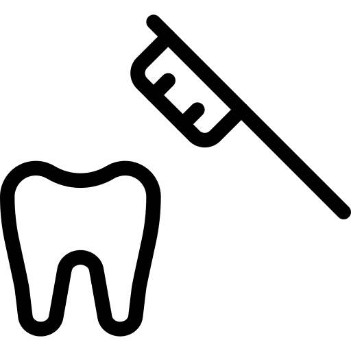 Tooth brush tooth dental care teeth icon