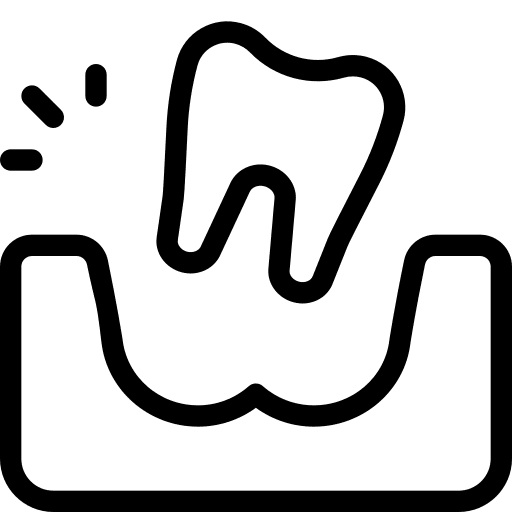 Toothache healthcare and medical tooth mouth icon