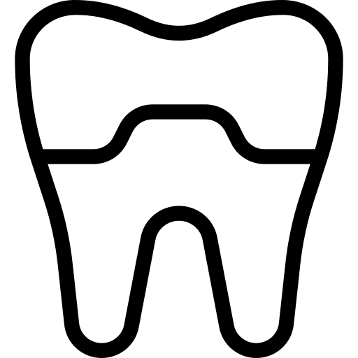 Cap mouth tooth dental icon