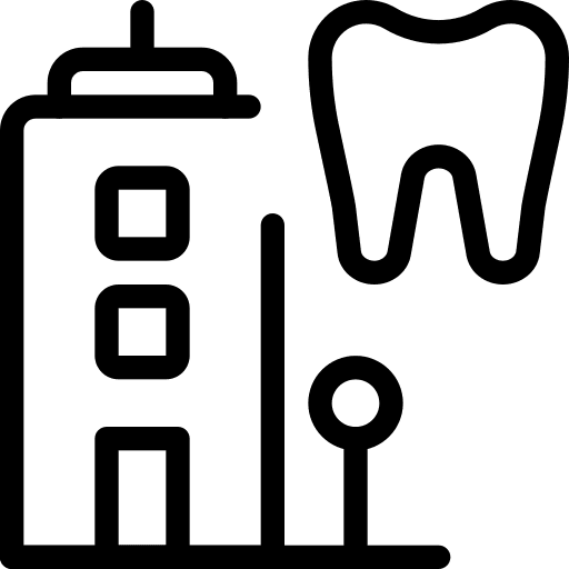 Hospital dental care dental teeth icon