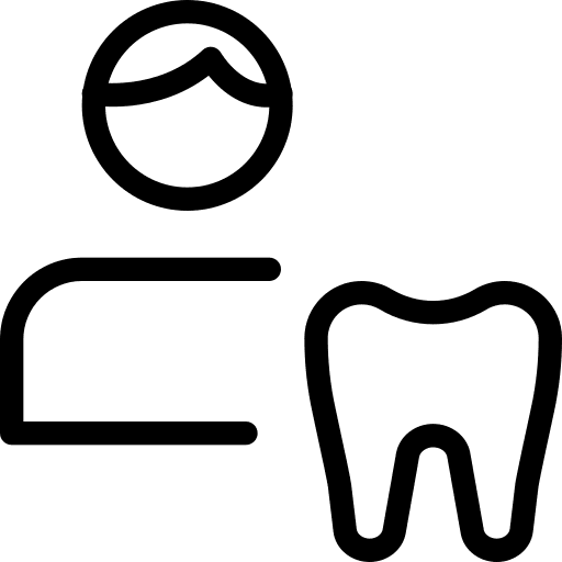 Male tooth teeth healthcare and medical icon