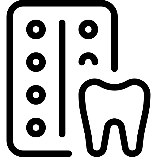 Medicine medical teeth dental icon